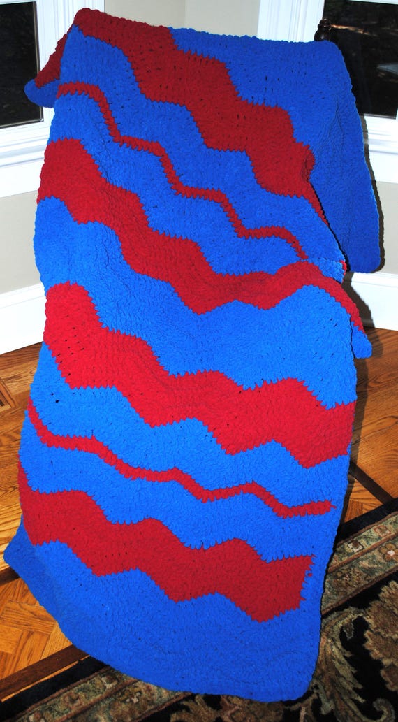 SMU.  Red and Blue.  Handmade to order, custom design, dorm room decor, one-of-a-kind.