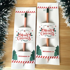 Christmas Favors For Company, Holiday Tokens, Seed Pencil