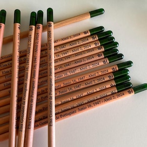 Seed Pencil, Plantable Favor For Wedding Guests, Custom Eco Friendly Favors For Guests, Personalized Pencil Thank You Favors, Funeral Favors