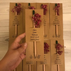 Bomboniere per damigelle d'onore, ringraziamento damigella d'onore, regalo souvenir, penna per semi, regalo proposta da damigella d'onore, regali di addio al nubilato per damigelle d'onore,