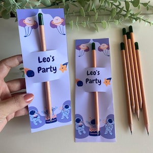 Personalisierte Samen Bleistift und Dankes-Karte für Geburtstage und Babypartys, Benutzerdefinierte Samen Bleistift für Gastgeschenk, 1.Geburtstagsparty
