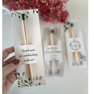 Graine de plante, Cadeau d'événement, Faire-part de mariage, Cadeau pour invité, Carte de voeux, Cadeau de fête de poule, Cadeaux chrétiens