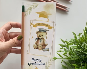 Personalized Seed Pencil Graduation Favors, Eco-Friendly Thank You Gift, Regali di laurea