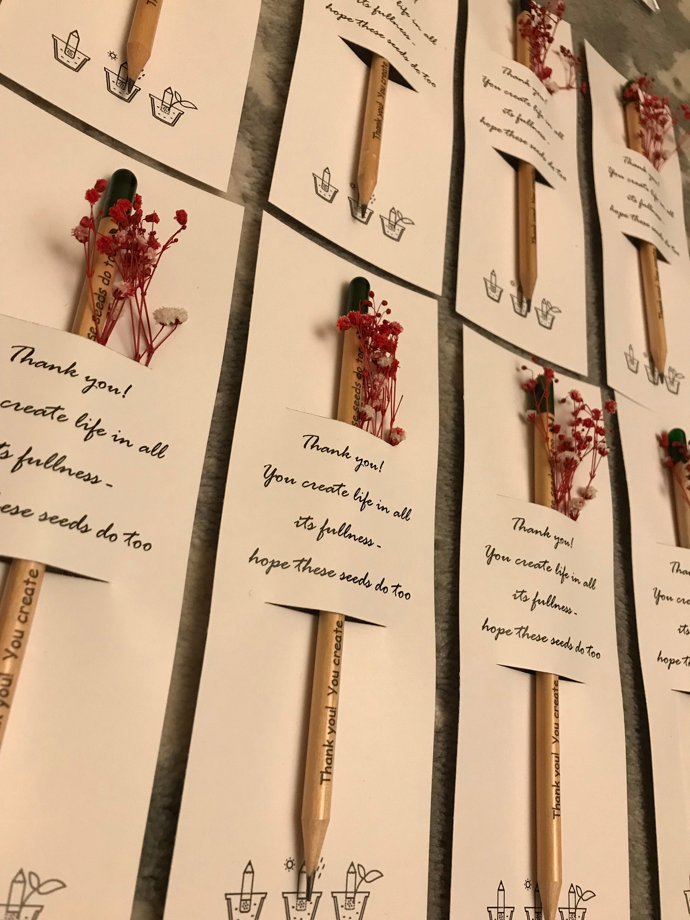 Personalized Wedding Gift Thank You Staff Let Love Grow Etsy UK