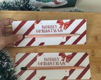 クリスマスシードペンシル：ホリデーパーティーの記念品、環境に優しいギフト
