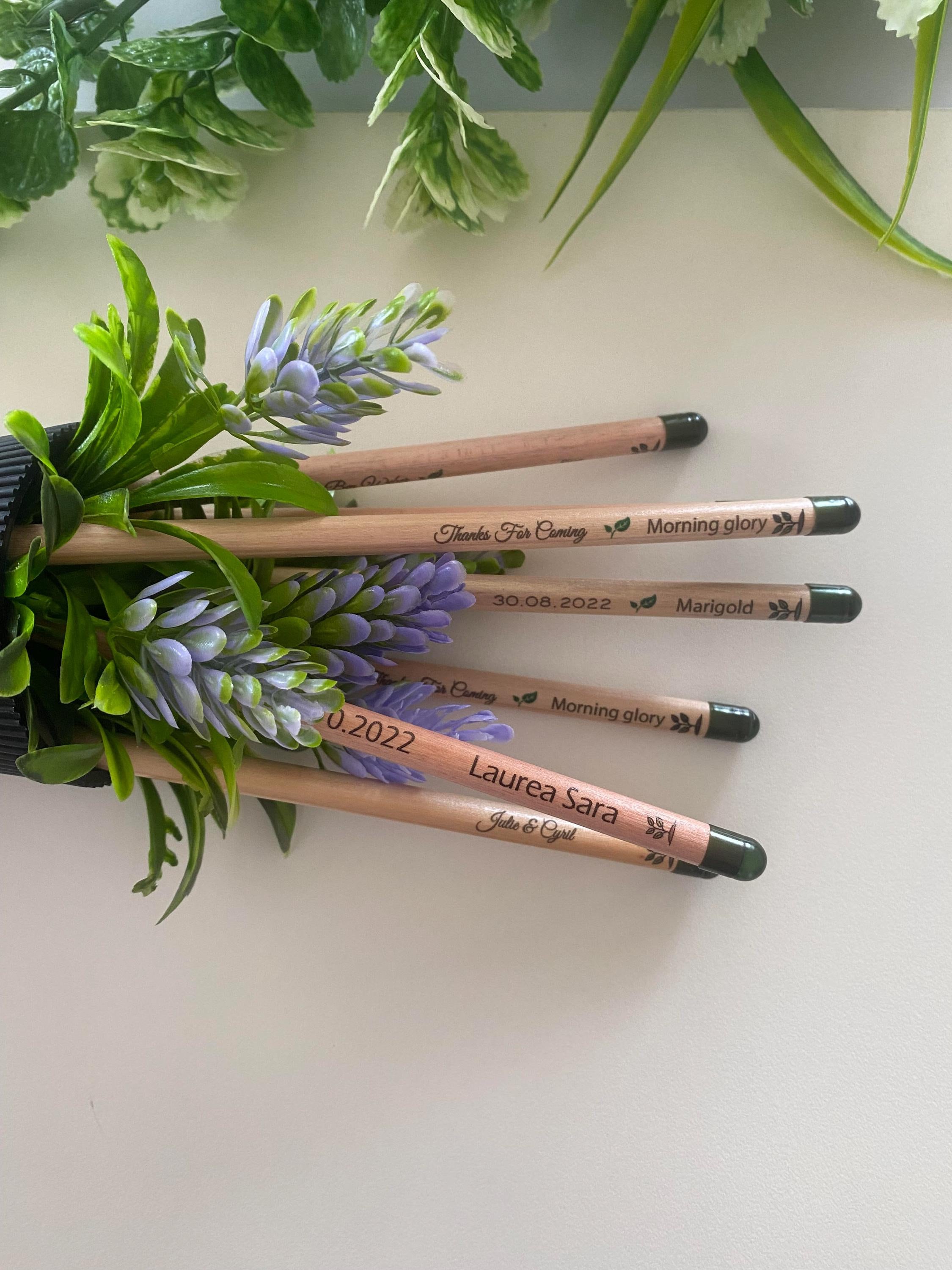 Plantable Seed Pencil Wedding Favors: Personalized Eco-friendly Gift,  Christmas Bulk Gifts, Save the Date - Etsy, image size:2250x3000