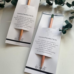 Funeral Favor, Funeral Commemorative, Token of remembrance, Memorial gathering, Church ceremonies, Solace Favour, Seed Pencil, souvenir gift
