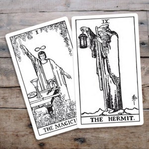 Baralho de Tarô para Imprimir Preto e Branco - Cartas de Tarô para Imprimir