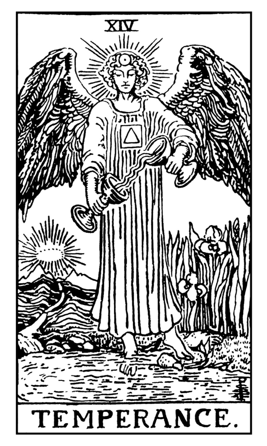 Printable Tarot Cards Black and White Rider Waite Etsy