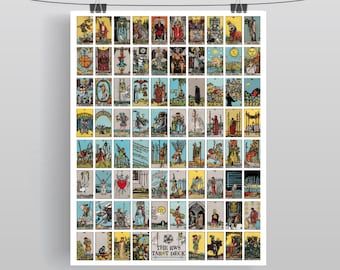 Tarot Poster - Printable - Tarot card poster pdf , jpg