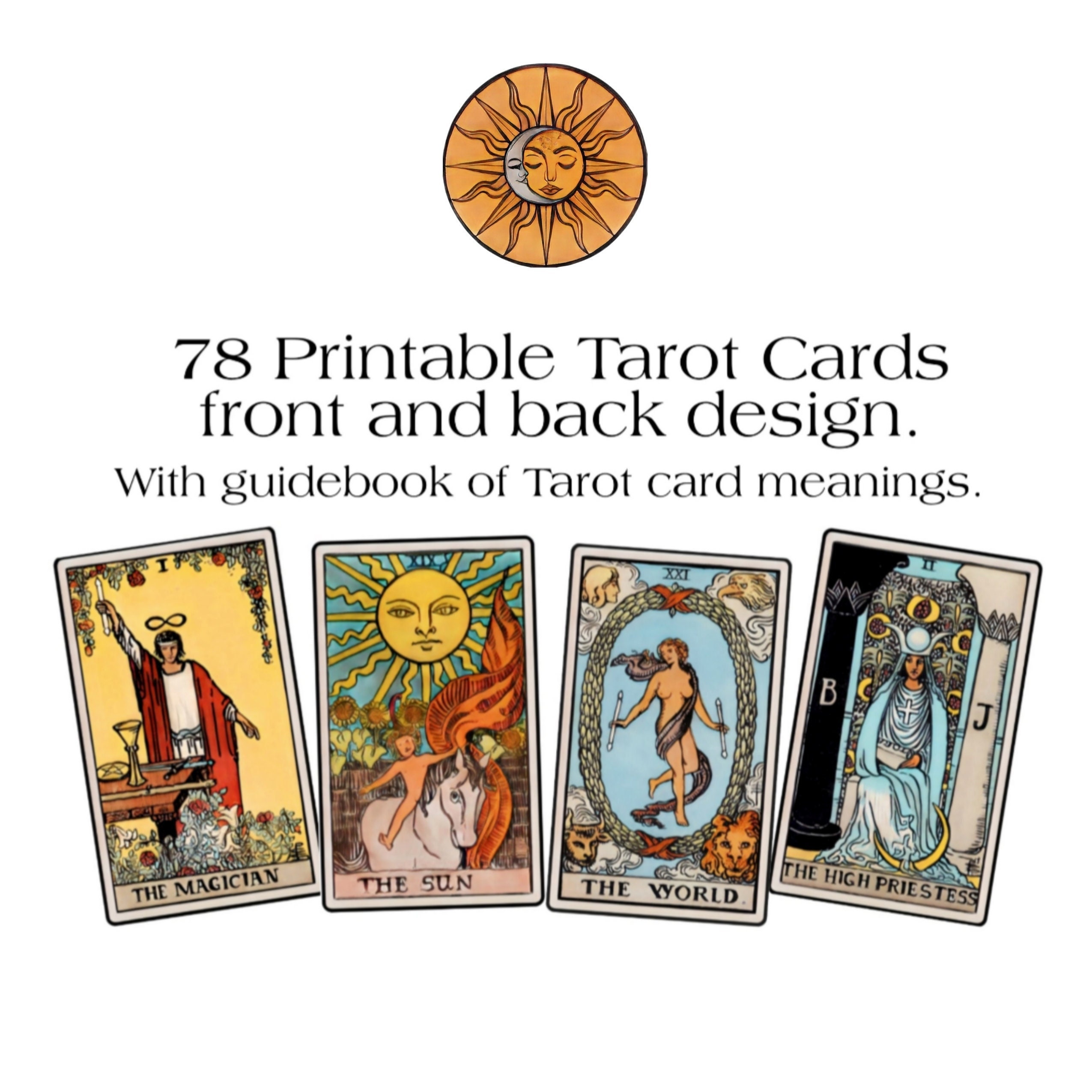 Printable Tarot Cards Tarot Cards and Guidebook of Tarot Card Meanings -   Canada