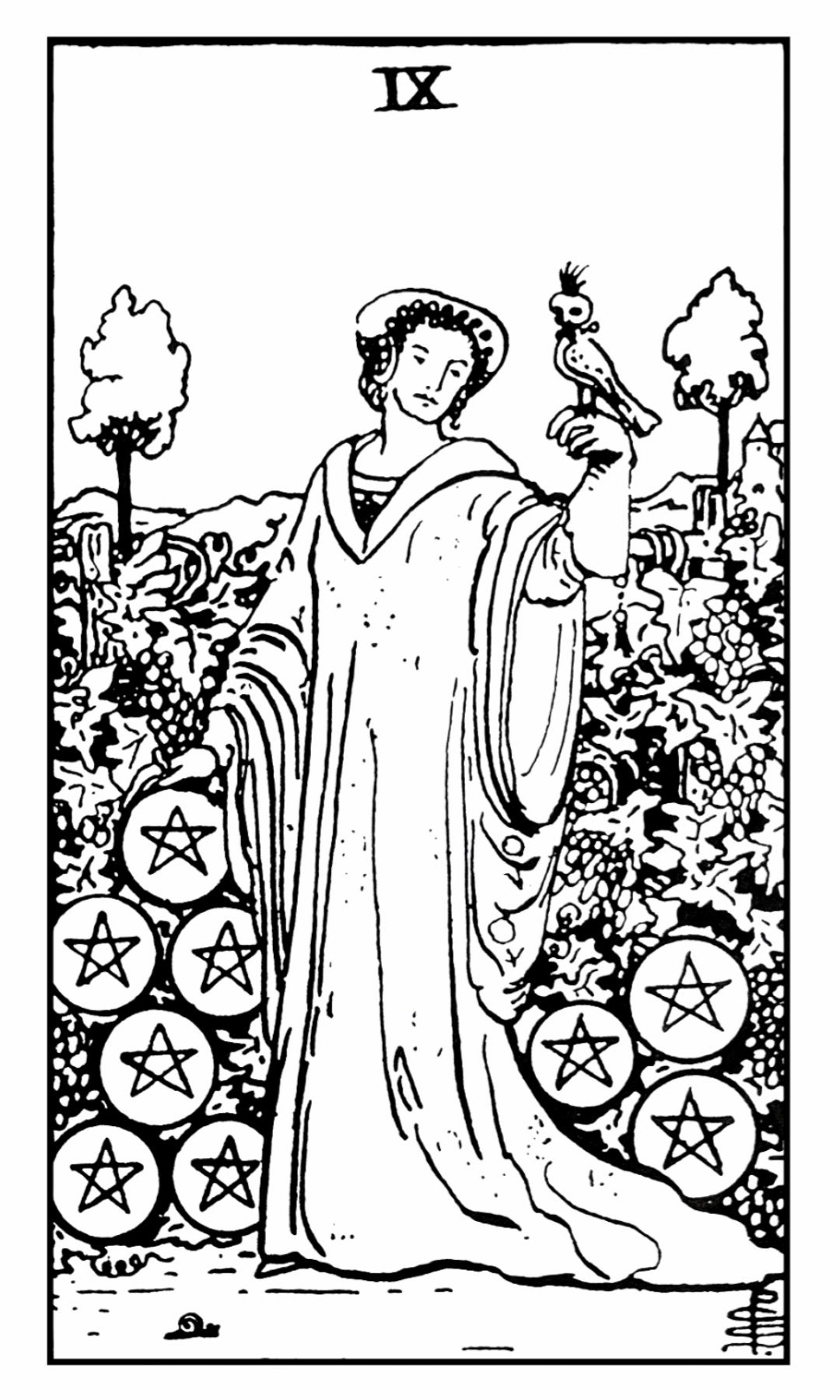 Printable Tarot Cards Black and White Rider Waite - Etsy