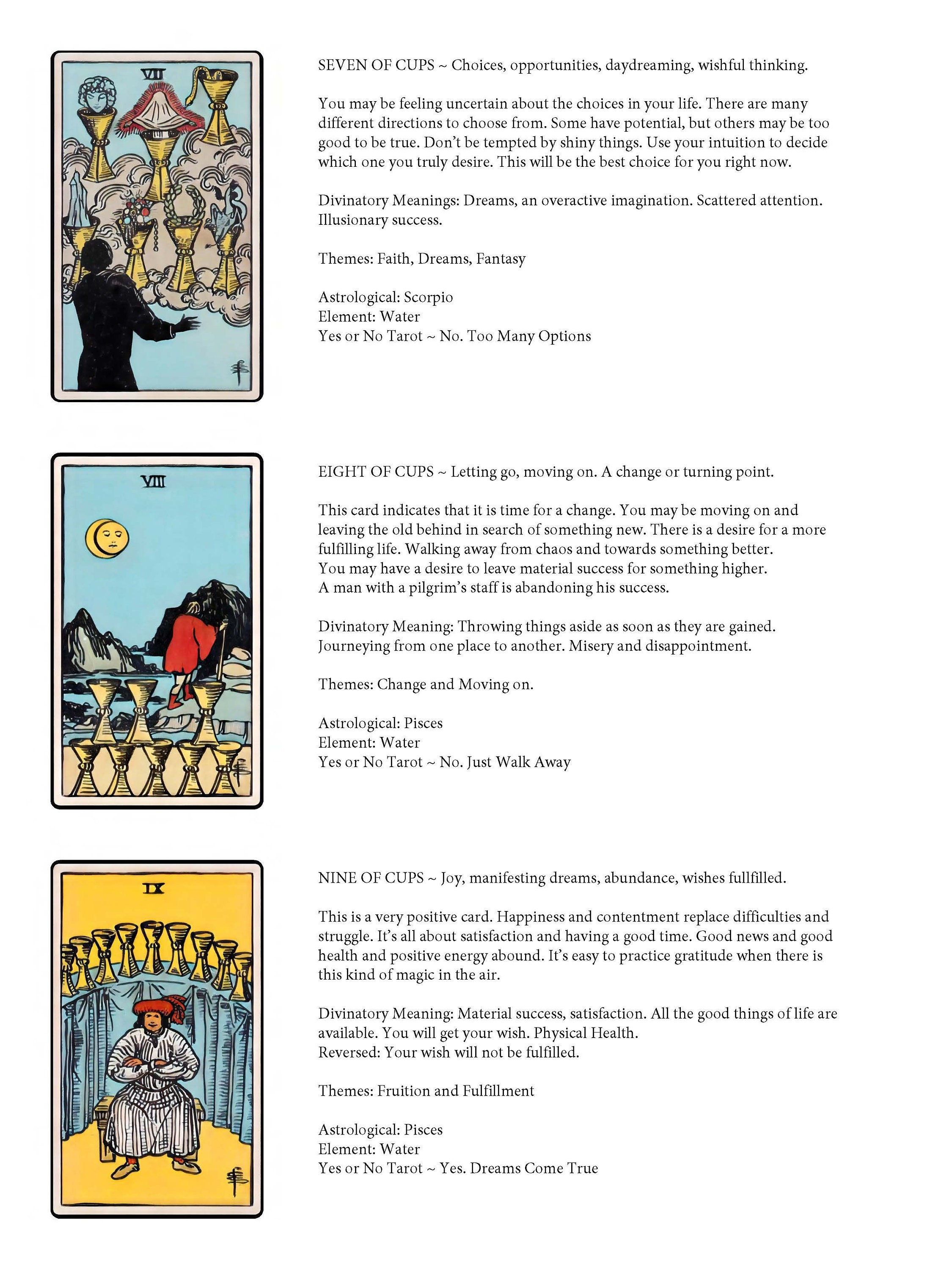Tarot guide book tarot card meanings guidebook etsy