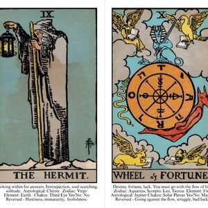Cartas del Tarot con significados - Cartas del Tarot de Rider Waite imprimibles imagen 3