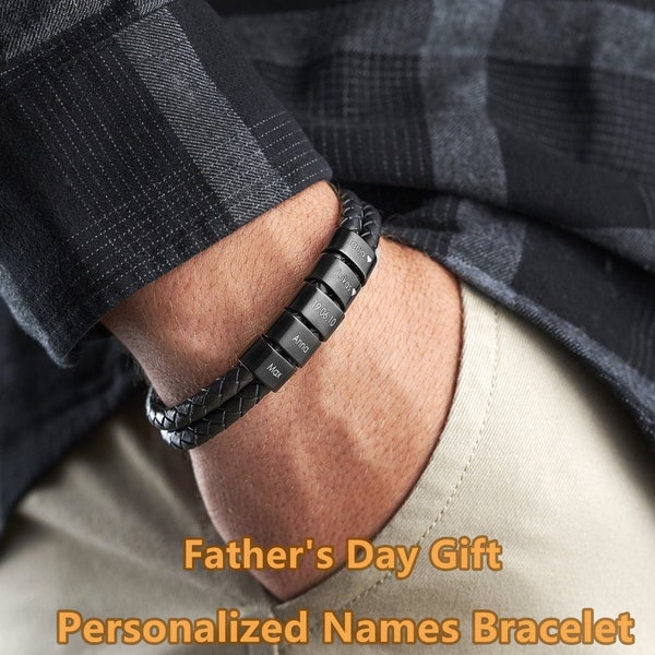 Mens fathers day bracelet clearance