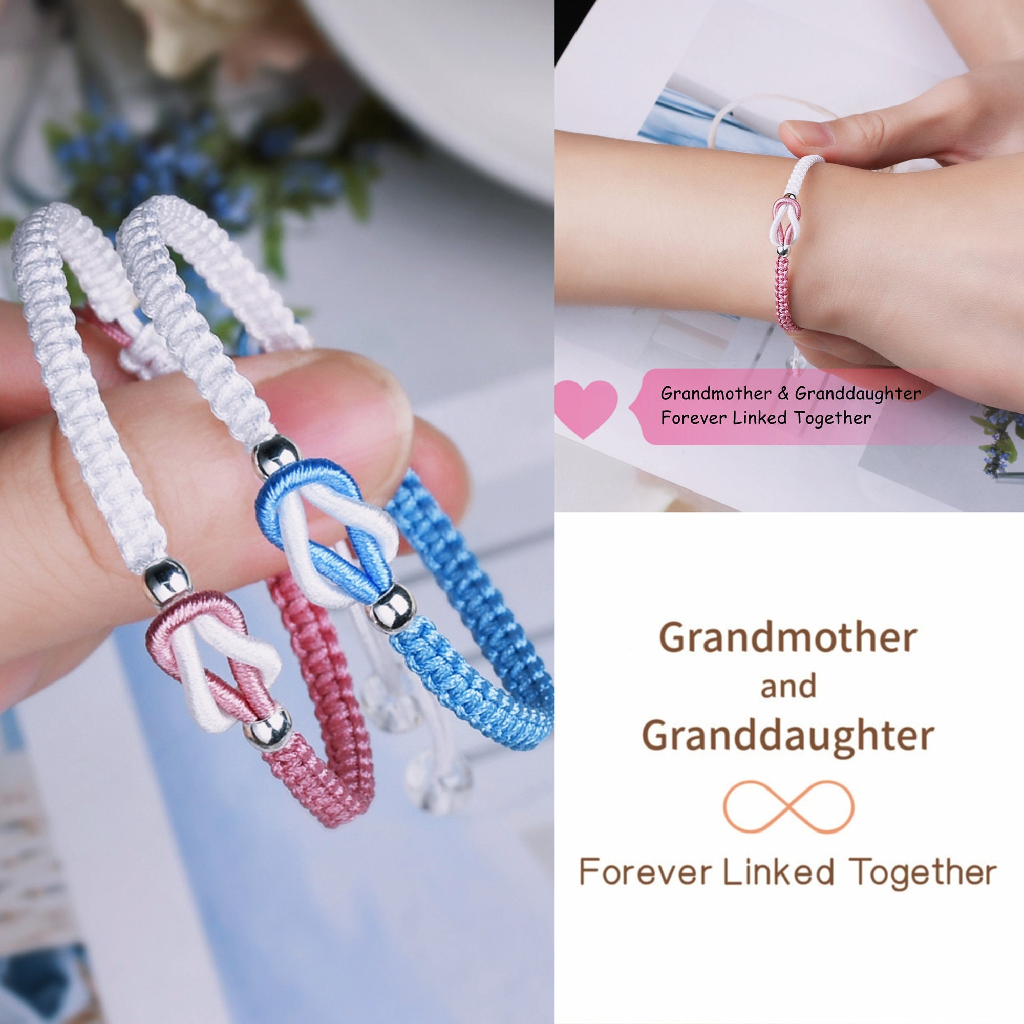 Grandmother And Granddaughter Bracelet Grandmother Granddaughter
