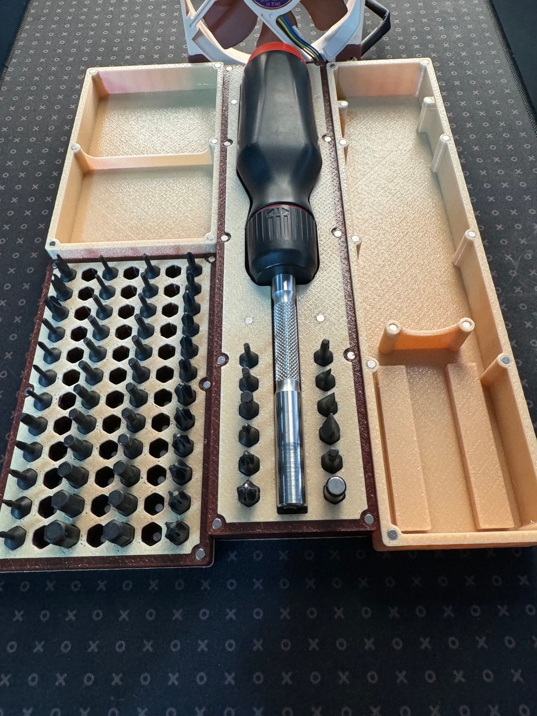 Rugged Noctua Edition LTT Screwdriver Case and Bit Holder