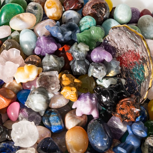 Crystal Confetti Scoop Lucky Crystal Scoop Assorted Etsy