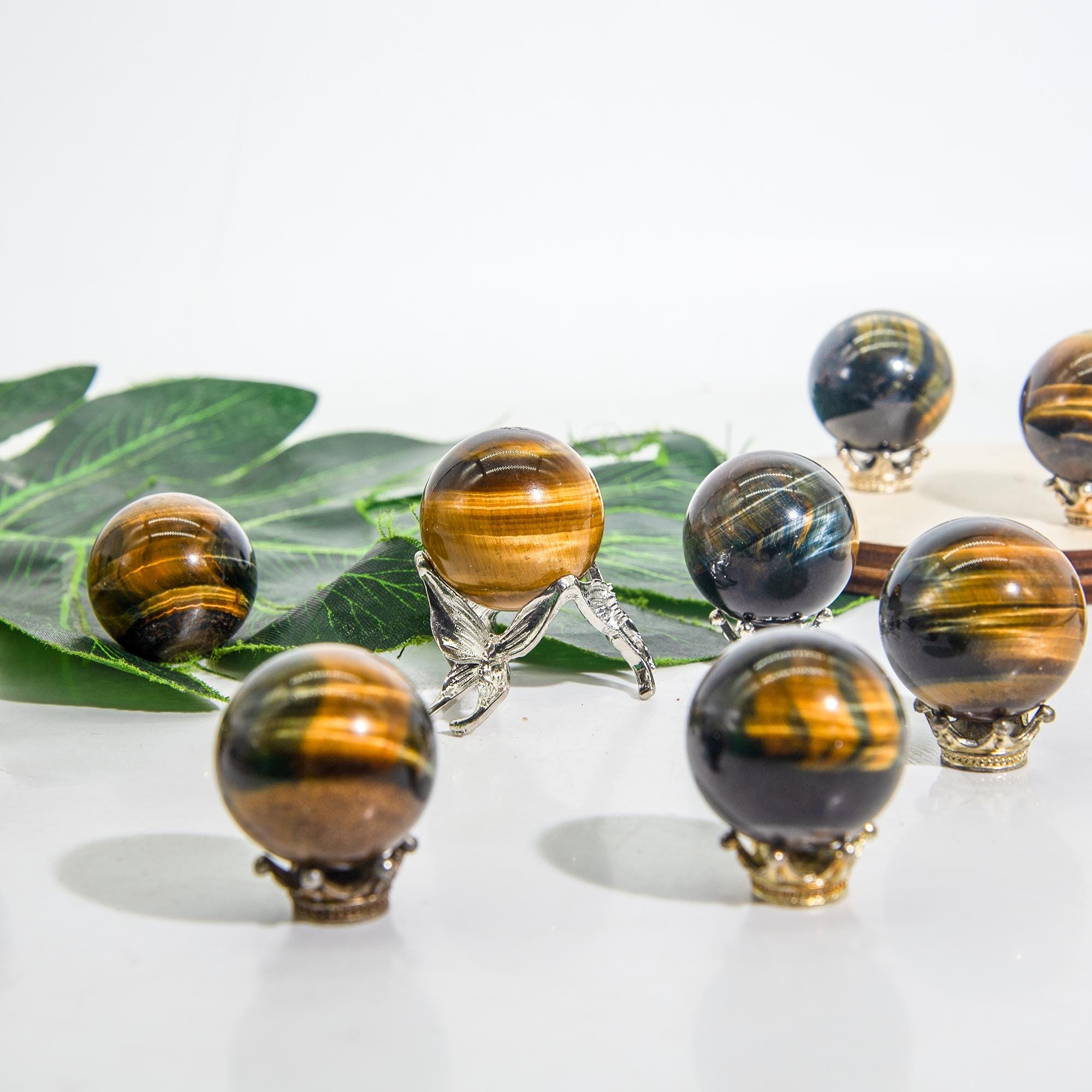 R60-タイガーアイとクリスタルのアクセサリーセット R60-タイガーアイとクリスタルのアクセサリーセット R60-タイガーアイ