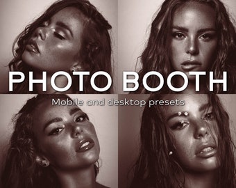 Vintage Photo Booth Lightroom Presets, Photo Booth filter, Vintage picture, 10 Retro Instagram Filters | DNG & XMP files | Instant download