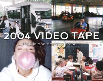 Blurry Video Tape Preset, Retro Nostalgic Filter, 10 Old Camera Aesthetic Presets, 10 Lightroom Preset | Mobile & Desktop | Instant Download