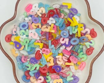 Number Nail Charms Art Mini DIY Crafts 50CT