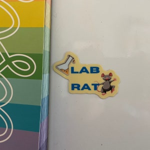 Lab Rat Vinyl Coated Magnet. Science Vinyl Magnet. Magnet Science Gift ...