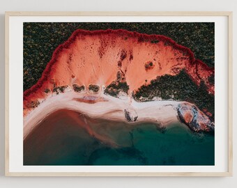 Dampier Peninsula Print, Wall Art, Drone Photography, Ocean, Coastal, Aerial Beach Print, Australian Landscape, Interior Decor