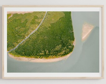 Yeppoon Print, Wall Art, Drone Photography, Ocean, Coastal, Aerial, River, Australian Landscape, Interior Decor, Queensland, Water, Nature