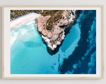 Esperance Print, Wall Art, Drone Photography, Ocean, Coastal, Aerial Beach Print, Australian Landscape, Interior Decor