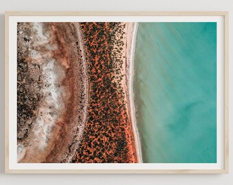 Francois Peron National Park Print, Wall Art, Drone Photography, Ocean, Coastal, Aerial Beach Print, Australian Landscape, Interior Decor