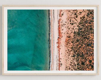 Francois Peron National Park Print, Wall Art, Drone Photography, Ocean, Coastal, Aerial Beach Print, Australian Landscape, Interior Decor