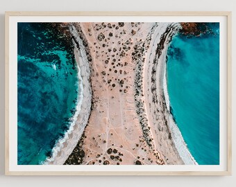 Point Brown Print, Wall Art, Drone Photography, Ocean, Coastal, Aerial Beach Print, Australian Landscape, Interior Decor