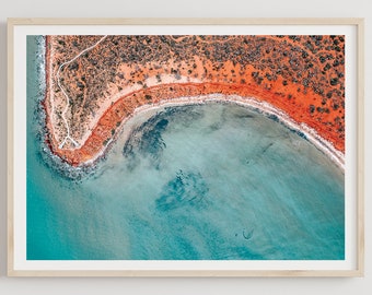 Francois Peron National Park Print, Wall Art, Drone Photography, Ocean, Coastal, Aerial Beach Print, Australian Landscape, Interior Decor