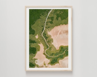 Yeppoon Print, Wall Art, Drone Photography, Ocean, Coastal, Aerial, River, Australian Landscape, Interior Decor, Queensland, Water, Nature
