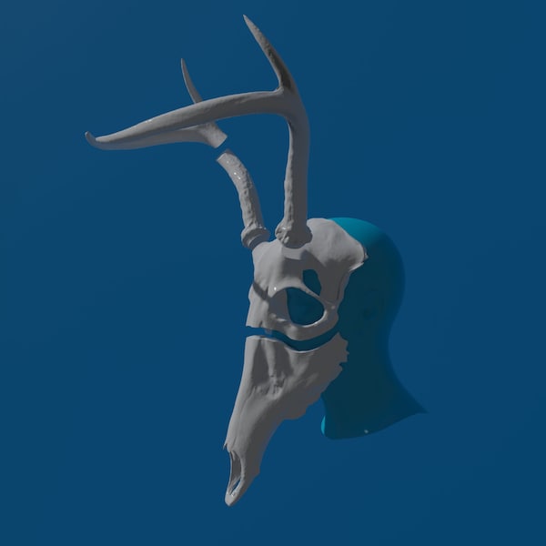 Deer Skull Viking Mask model | Ready to Print | Cosplay Mask | 3D Model