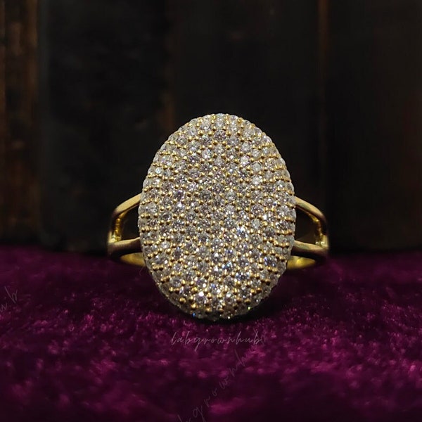 Oval Shape White Round Cut CZ Diamond Ring Twilight Saga Breaking Dawn Engagement Ring Pav Set Diamond Ring Delicate Wedding Ring For Women