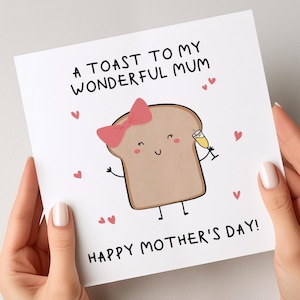 Ein Toast auf Mama Muttertagskarte, wunderbare Mama Muttertagskarte, Muttertagsgeschenke für Mama, spezielle Mamakarte, süße Muttertagskarte