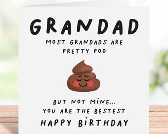 Carte d'anniversaire drôle de grand-père, carte d'anniversaire pour grand-père, carte d'anniversaire personnalisée grand-père