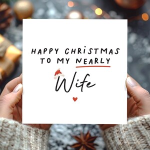 Cartão de Natal para Noiva, Cartões de Natal para Noiva, Cartão de Natal para Esposa, Cartões de Natal para Noiva, Cartão de Natal para Futura Esposa, Para Ela
