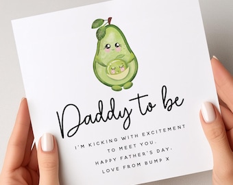 Future papa, carte drôle de fête des pères, pour futur papa, jolies cartes de fête des pères, future carte des pères
