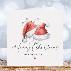 Tarjeta de Navidad para ambos, tarjetas de Navidad para parejas, tarjeta de Navidad para amigos, tarjeta de Navidad para parejas, tarjeta de Navidad personalizada