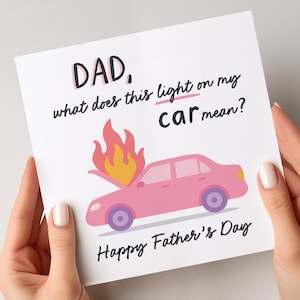 Tarjeta divertida del Día del Padre, tarjeta del Día del Padre de una hija, tarjeta divertida para papá, tarjeta del Día del Padre para el mejor papá, regalo del Día del Padre para papá