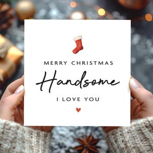 Husband Christmas Card, Boyfriend Christmas Card, Christmas Cards For Boyfriend, Christmas Card Husband, Christmas Card For Him, Handsome