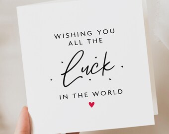 Good Luck Card, New Job, New Home, Adventure
