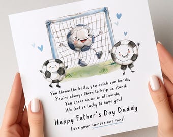 Football Father's Day Card from Kids To Daddy