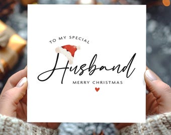 Husband Christmas Card, Christmas Card For Husband, Christmas Cards Husband, Husband Xmas Card, Husband Gift