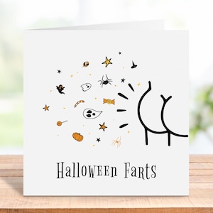 Halloween Card, Funny Halloween Birthday Card, Rude Halloween Gift