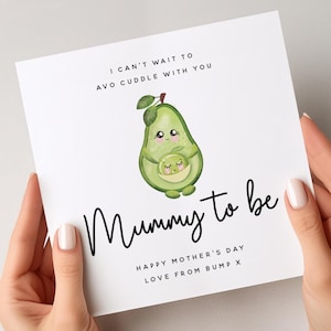 Tarjeta del Día de la Madre para Futura Mamá, Tarjeta del Día de la Madre con Avo Cuddle, Para Futura Mamá, Lindas Tarjetas del Día de la Madre para Futura Mamá, Tarjeta para Futura Mamá de Bump