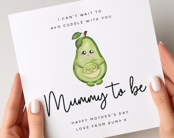 Avo Cuddle Mummy To Be Moederdagkaart van Bump, Mother